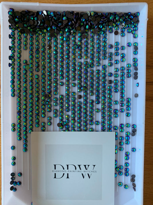 AB3371 Aurora Borealis Sondersteine Rund