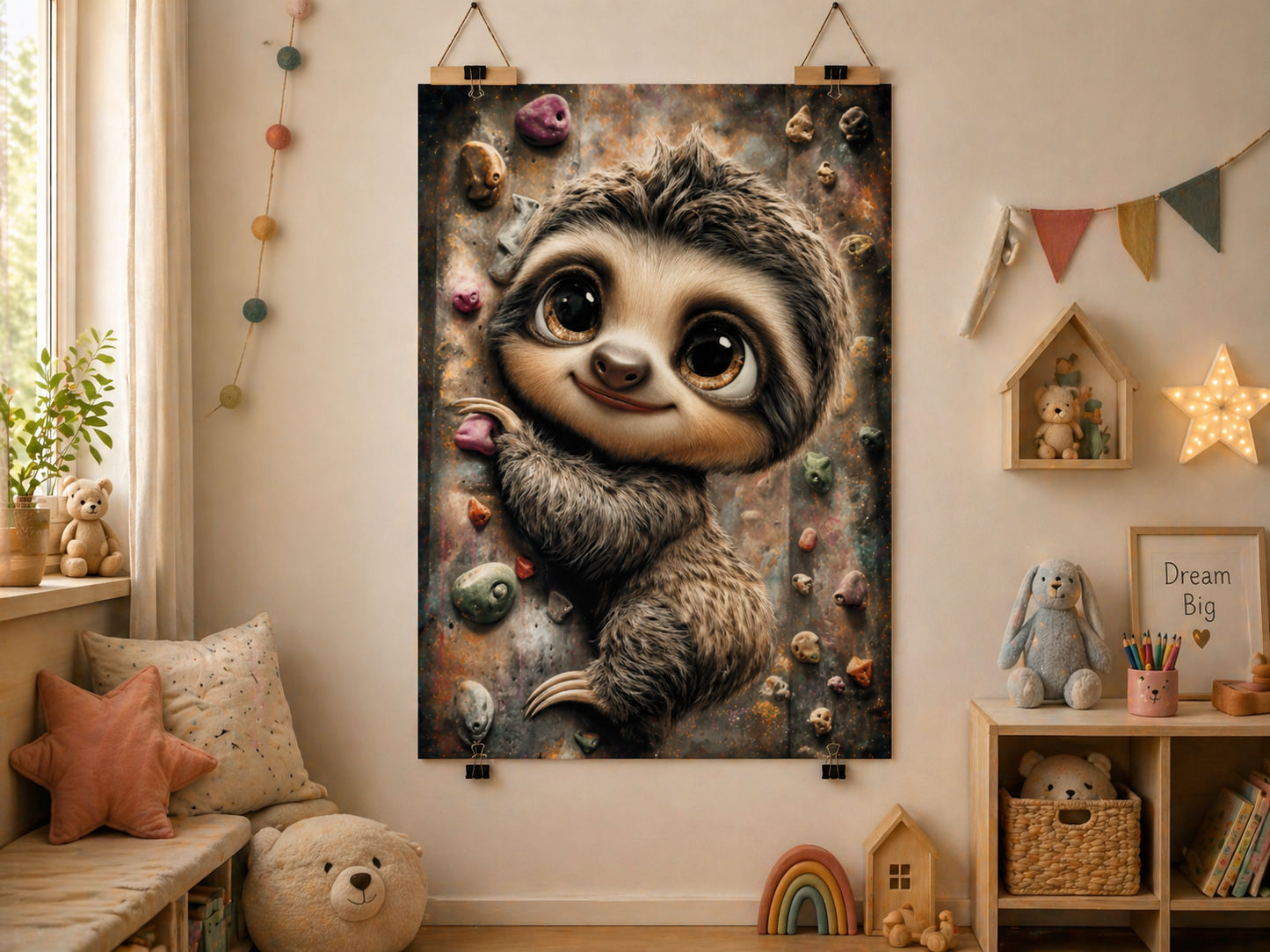 Fauli beim klettern by theA.art 60x90cm mit 160 Farben DPW-6701