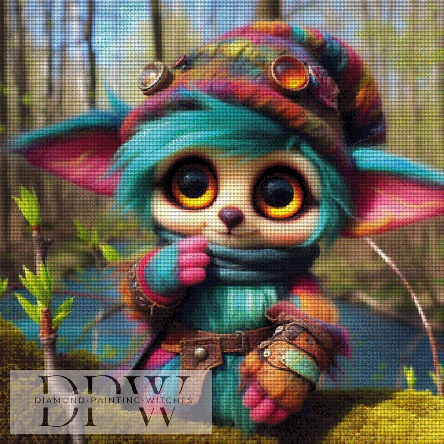 Zeppo by CreatiVart, 80x80cm mit 360 Farben DPW-1027