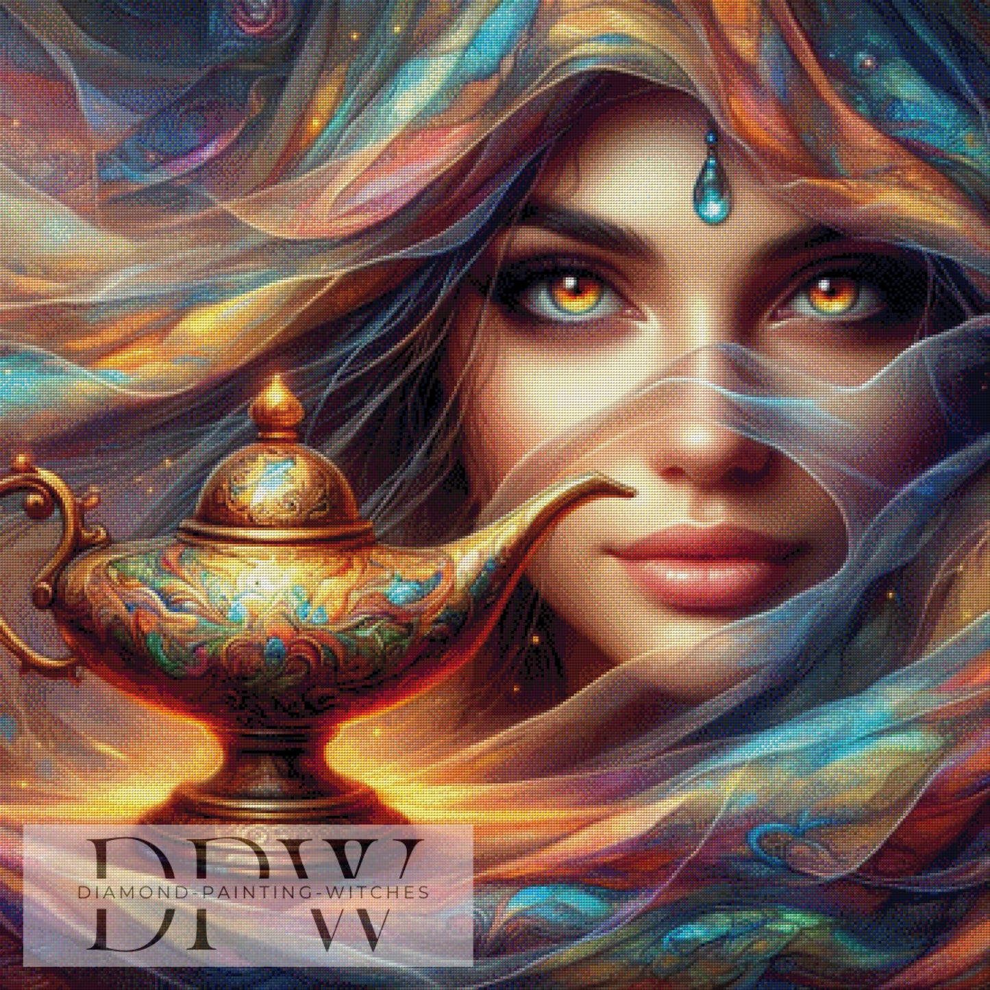 Wunderlampe by CreatiVart, 90x90cm mit 310 Farben DPW-1028