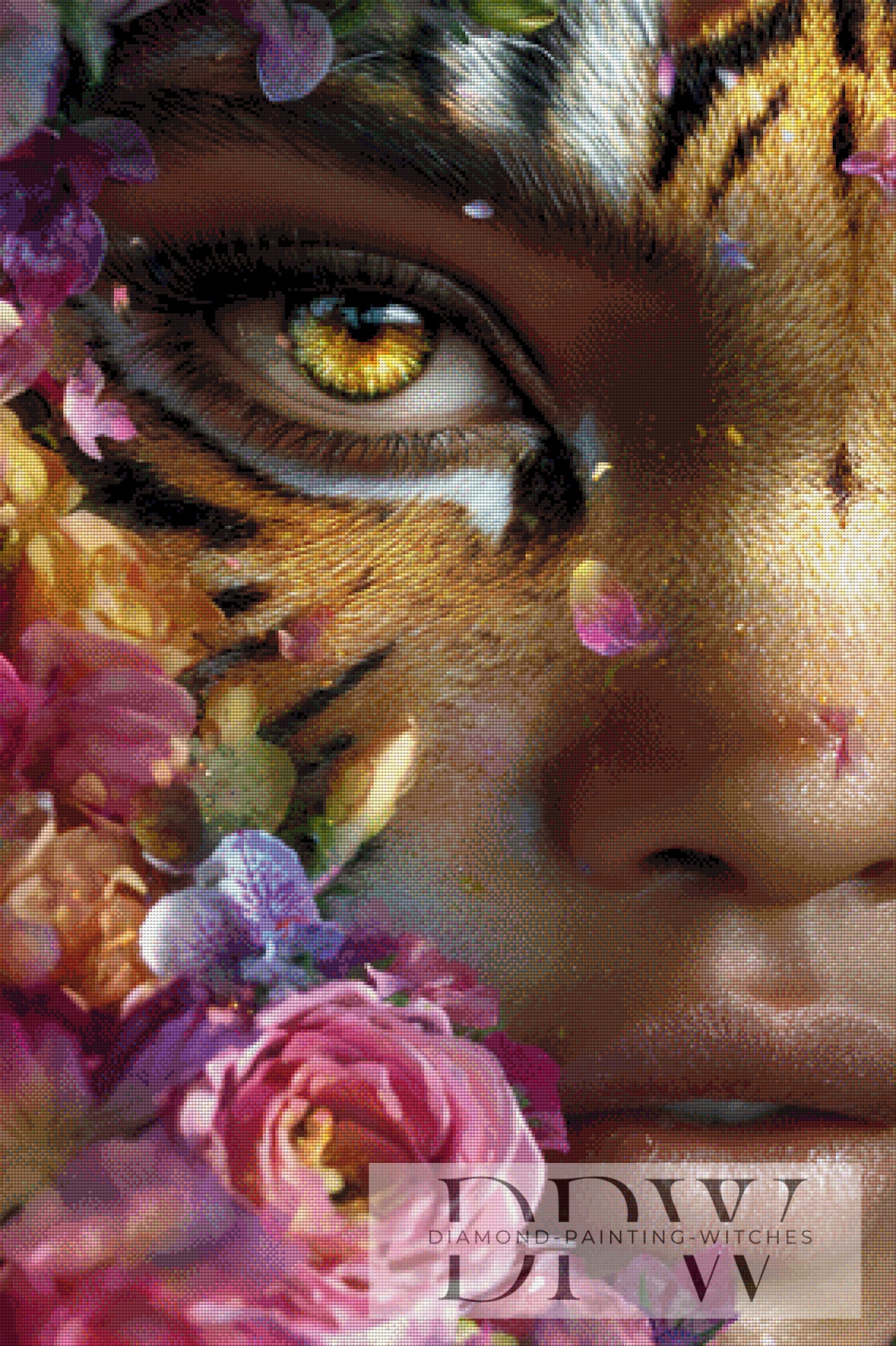 Tigerborn by theA.art 70x105cm mit 290 Farben DPW-1045