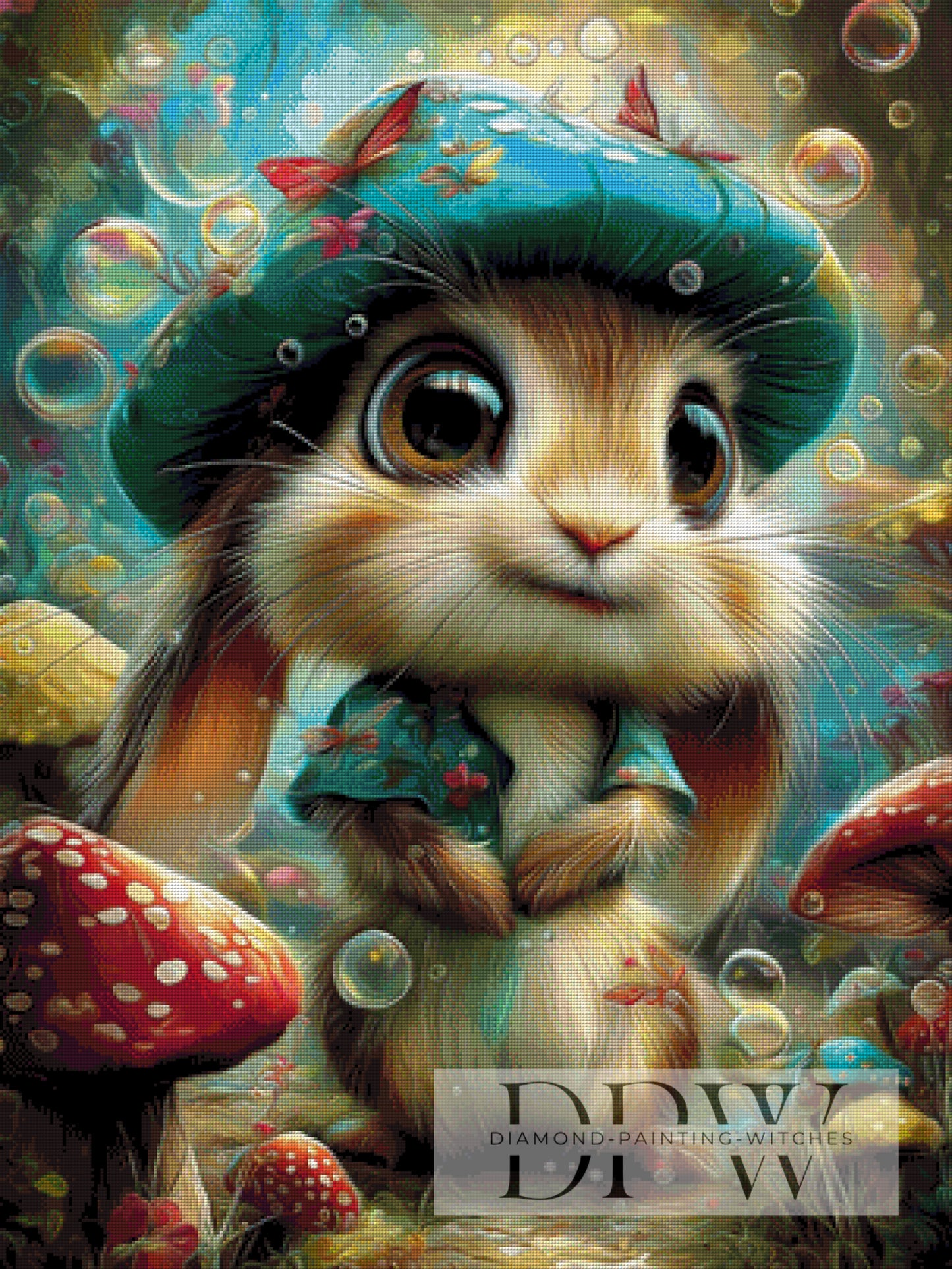Bubble Hasi by CleoDora 75x100cm mit 270 Farben DPW-1053