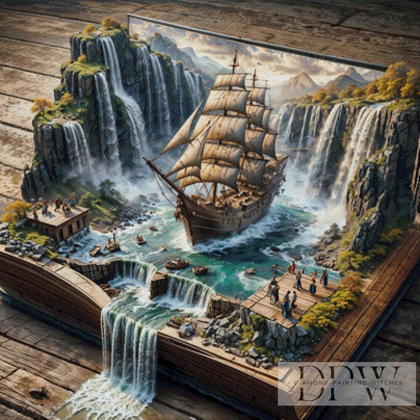 Tales of the Seafarer by Pixxel Pics 100x100cm mit 210 Farben DPW-1153