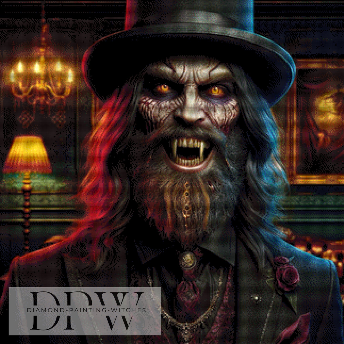 Bitte nicht füttern by Casalla Vendetta, 80x80cm mit 190 Farben DPW-1164