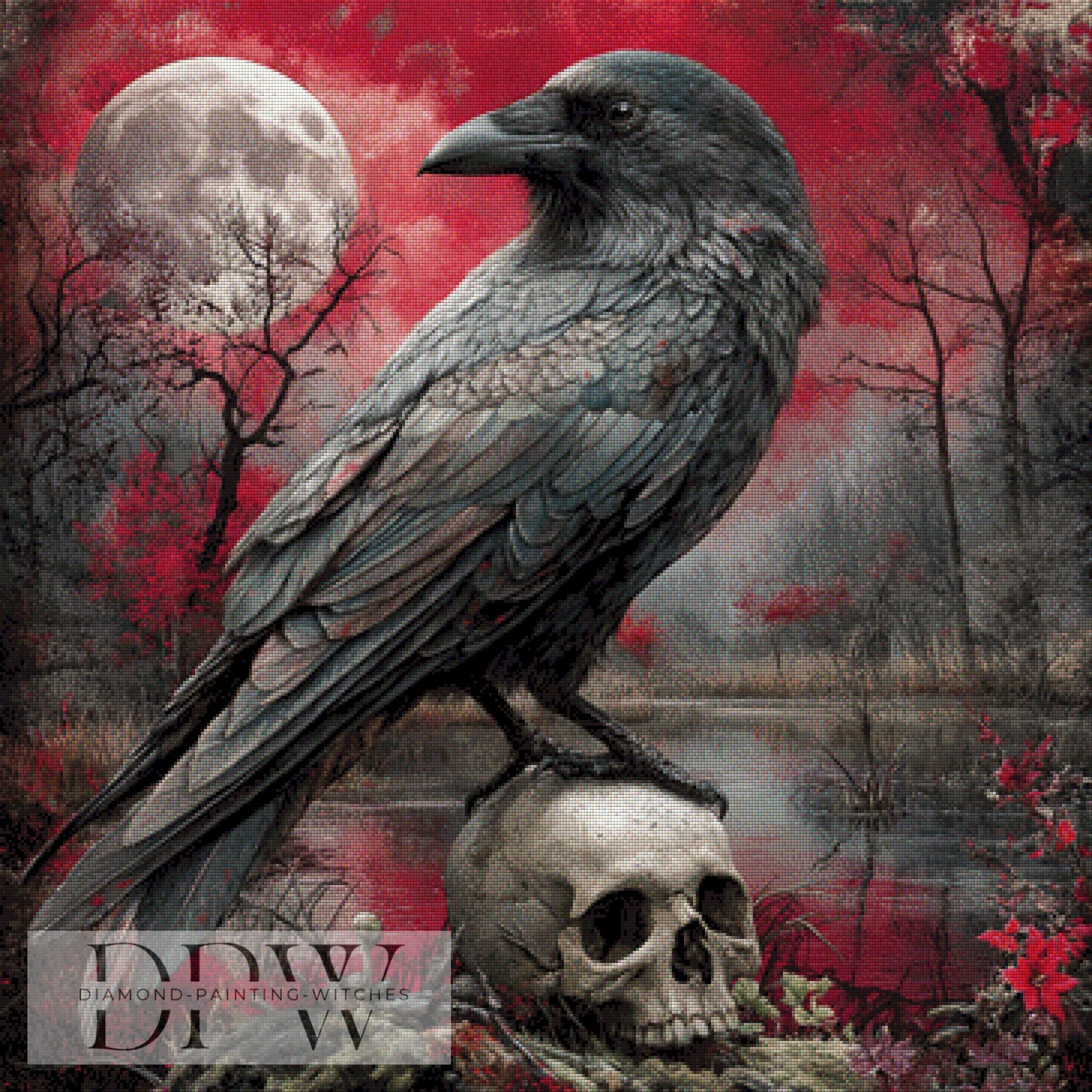 The Raven by Lexxa, 90x90cm mit 150 Farben DPW-1249