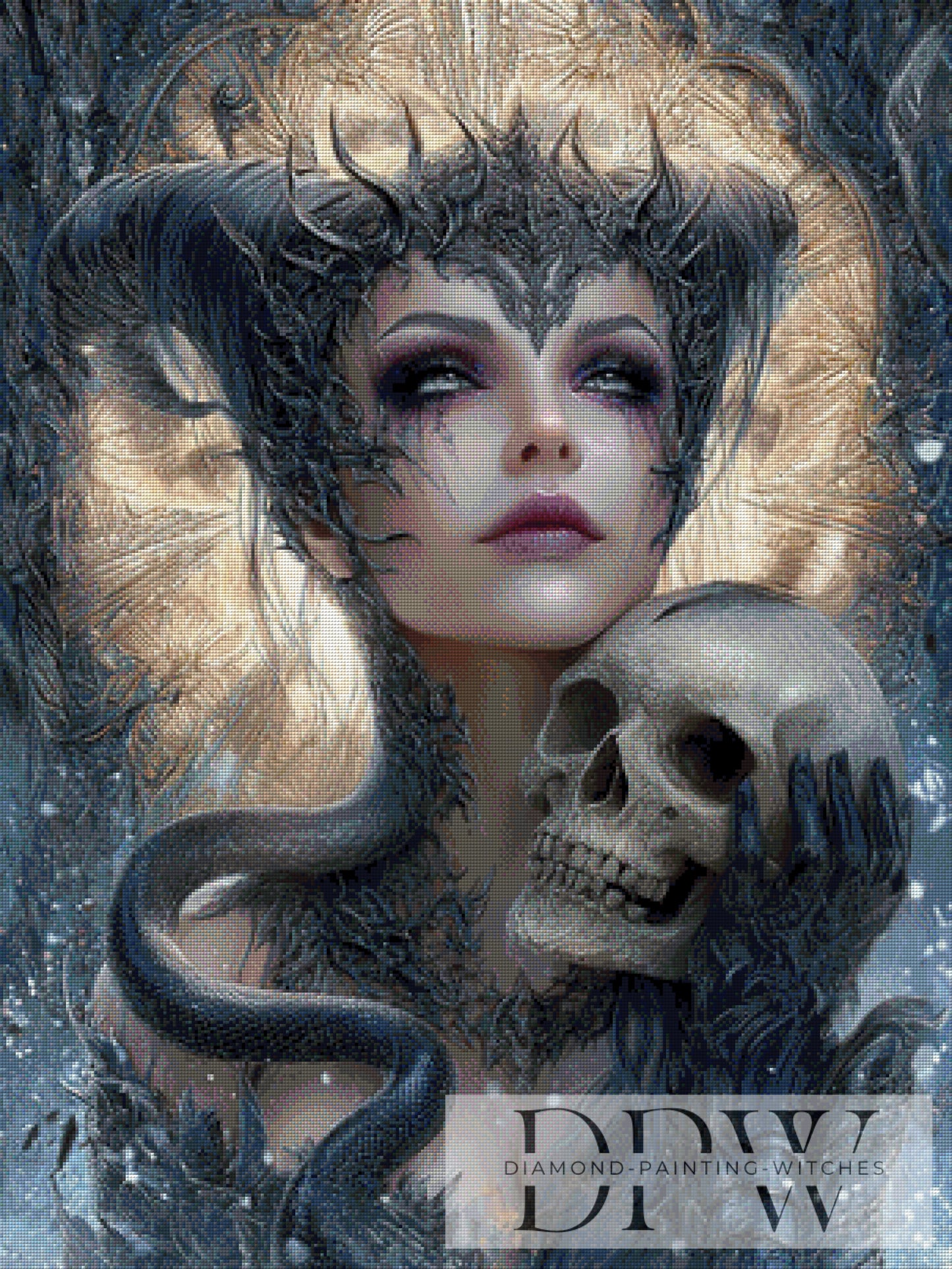 Skullbound Queen by Elly_A.I. 75x100cm mit 140 Farben DPW-1268