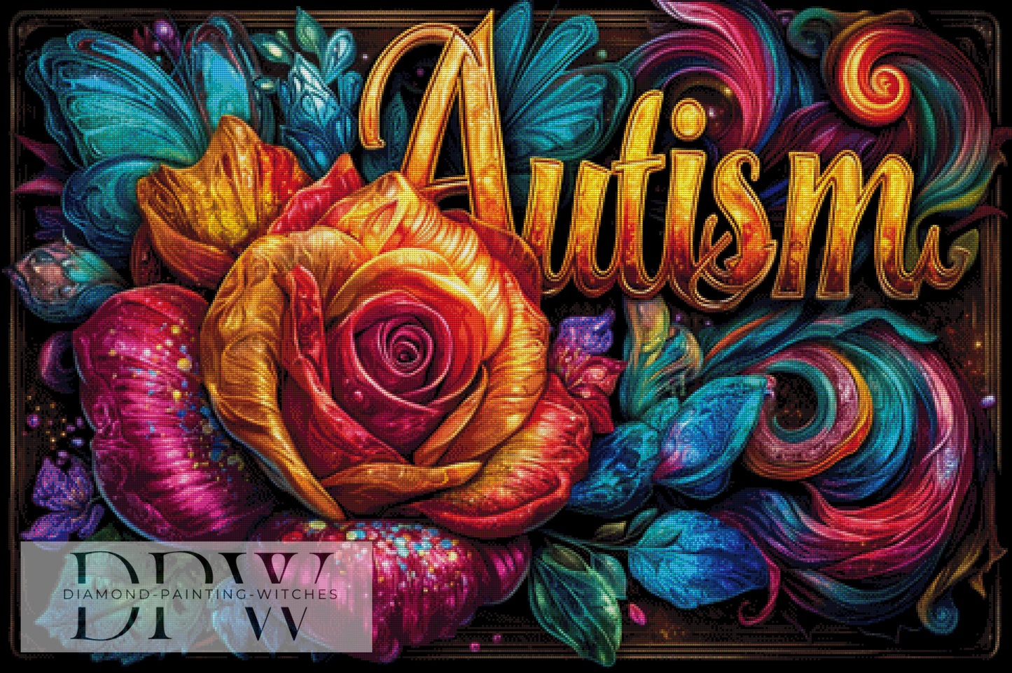 Autism 2 by Artifey, 120x80cm mit 360 Farben DPW-1352