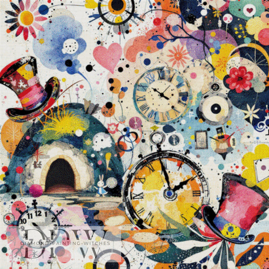 Wimmelwelt by QN, 90x90cm mit 380 Farben DPW-1358