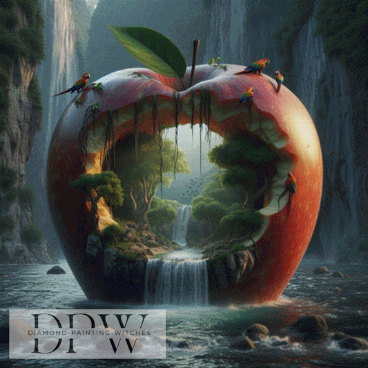 Apple Life by QN 90x90cm mit 220 Farben DPW-1360