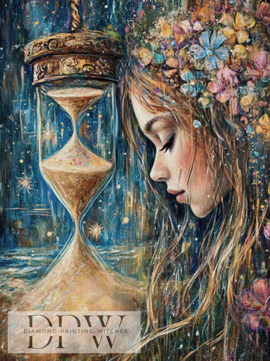 Abgelaufene Zeit by Elly_A.I 90x120cm mit 300 Farben DPW-1372