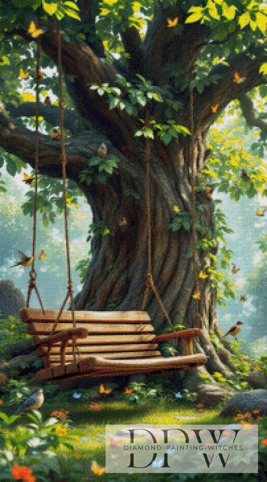 Baumschaukel by QN 50x90cm mit 230 Farben DPW-1404