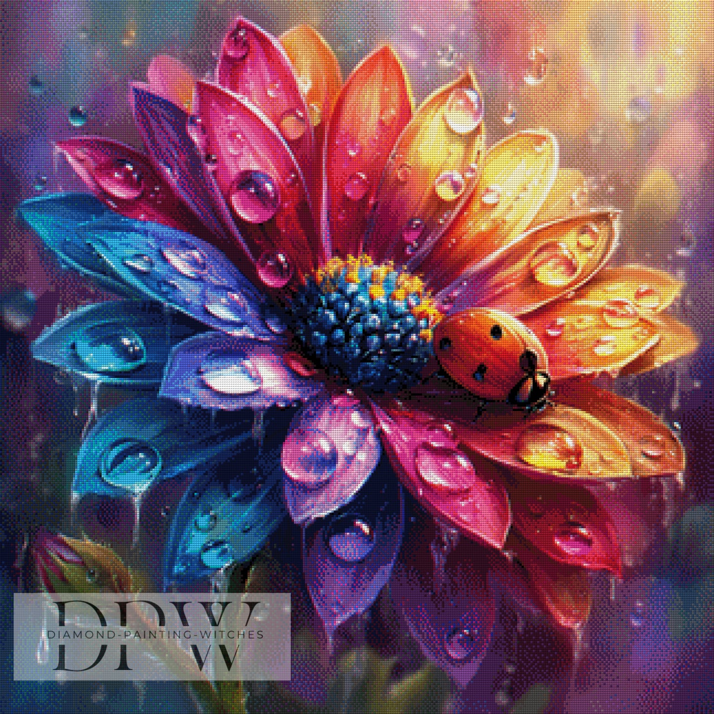 Schöne Blüte by Artifey, 80x80cm mit 330 Farben DPW-1419