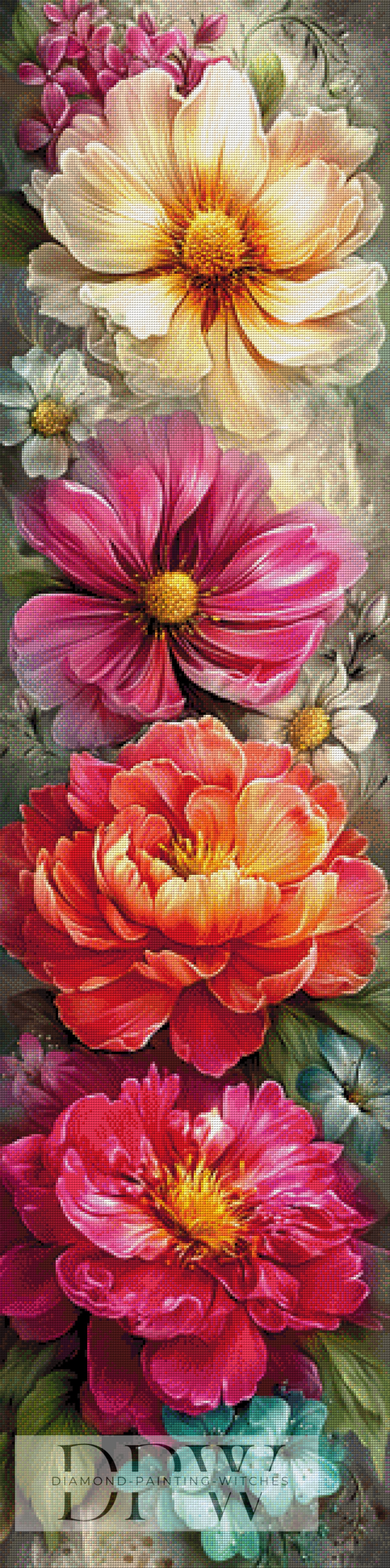 Blütentraum by Artifey, 40x160cm mit 350 Farben DPW-1424