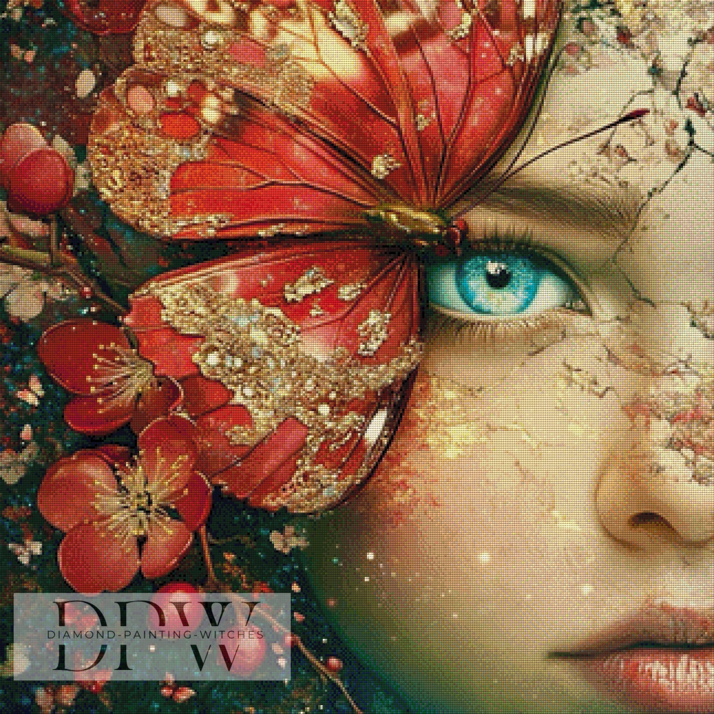 Color of Nature by Elly_A.I, 80x80cm mit 210 Farben DPW-1432