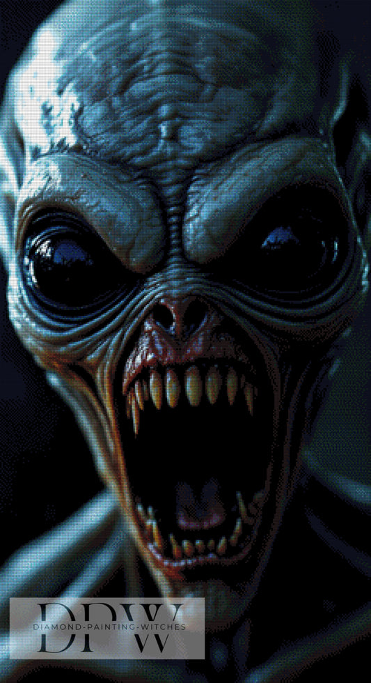 Alien by QN, 60x110cm mit 120 Farben DPW-1468