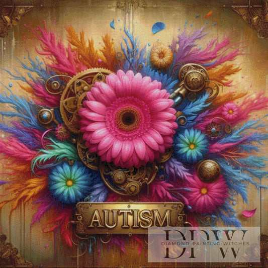 Autism by CreatiVart 90x90cm mit 330 Farben DPW-1516