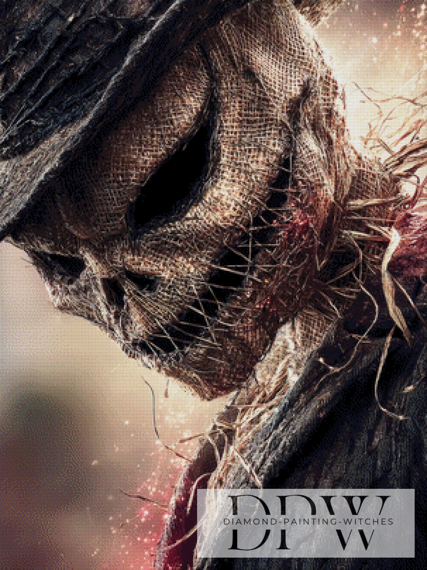 Scary Scarecrow by Pixxel Pics 75x100cm mit 150 Farben DPW-1540