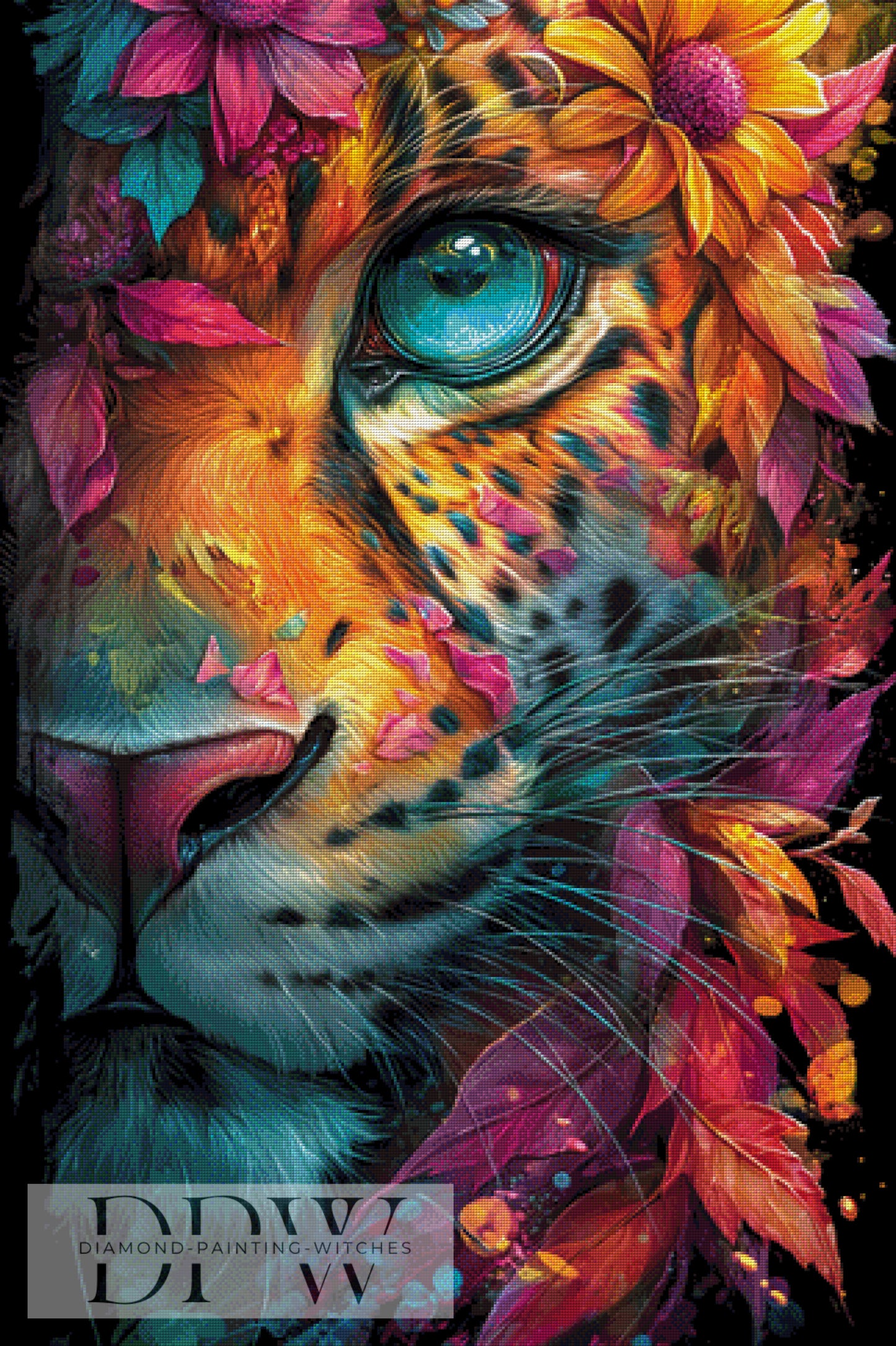 Green Eye by Artifey, 80x120cm mit 360 Farben DPW-1547