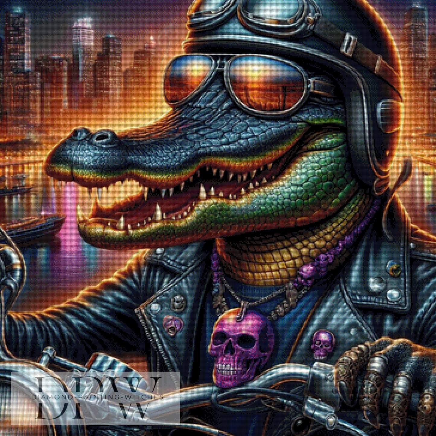 Born to be Wild by Casalla Vendetta, 90x90cm mit 340 Farben DPW-1572