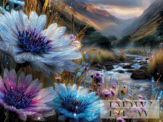 Wildblütenparadies II by Elly_A.I  100x75cm mit 280 Farben DPW-1589