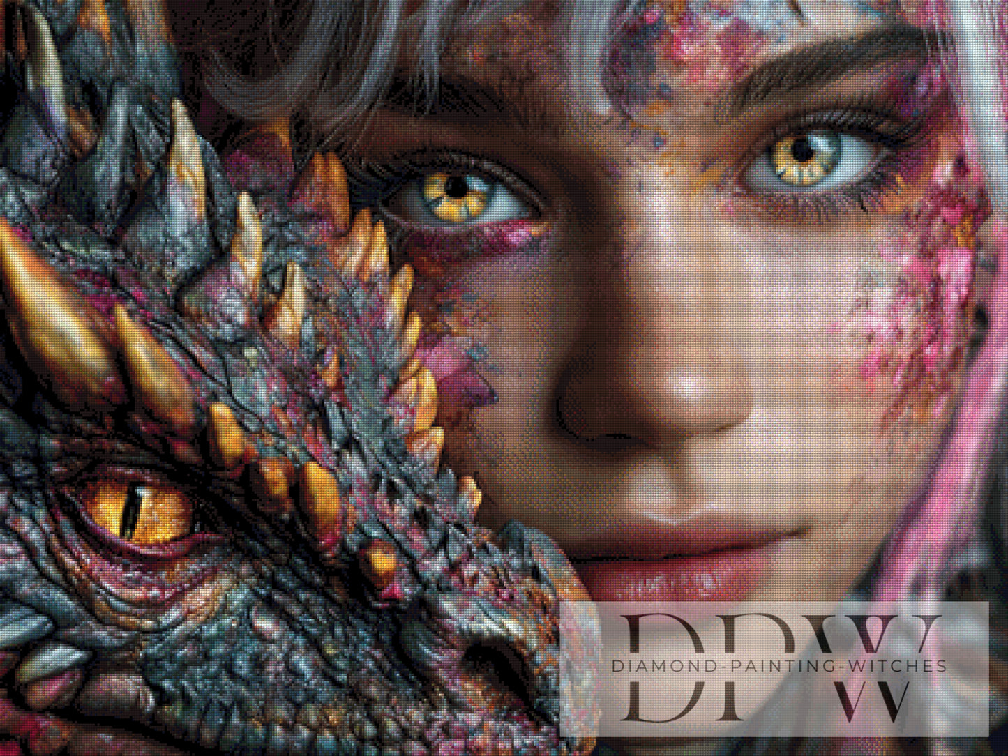 Dragon Lady by Artifey, 100x75cm mit 230 Farben DPW-1609