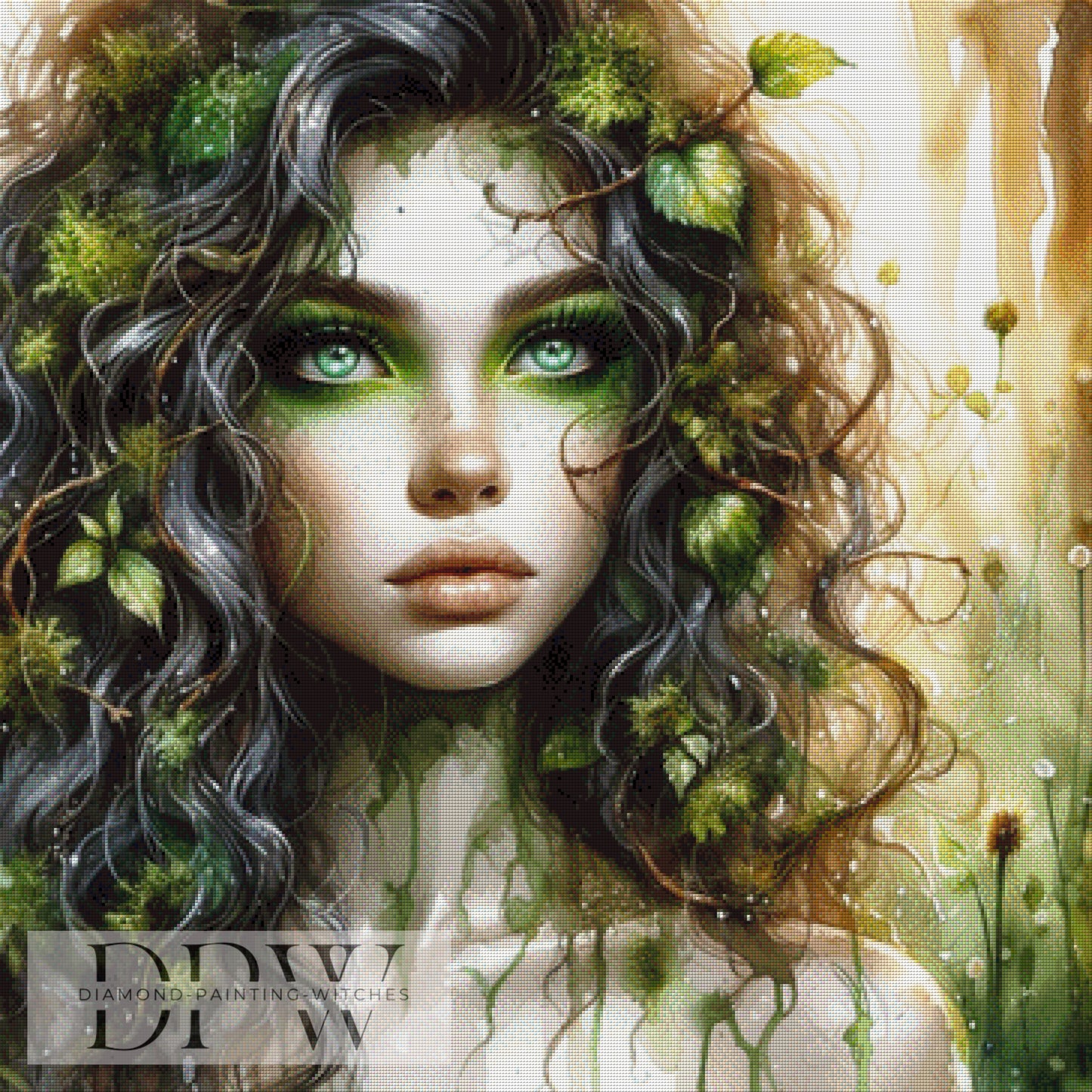 Green Love by CreatiVart, 90x90cm mit 190 Farben DPW-1627