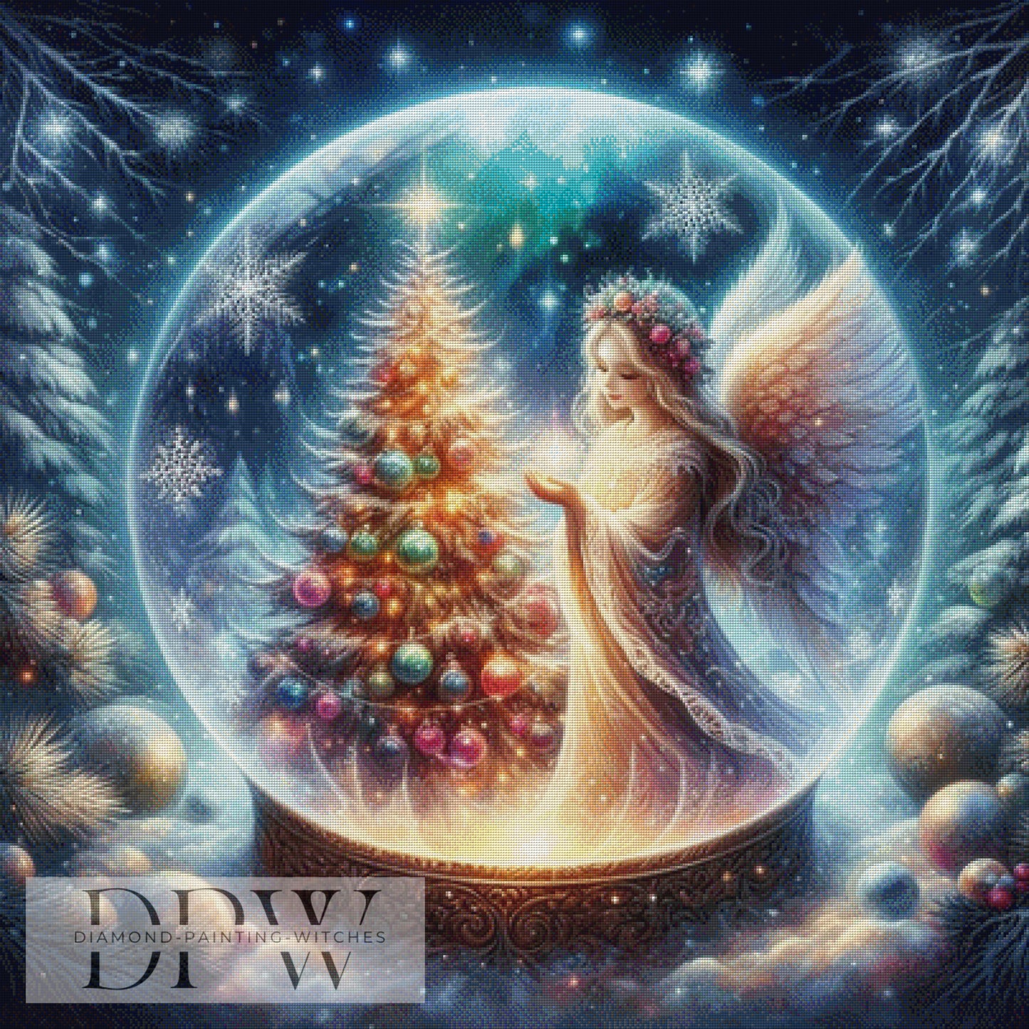 Weihnachtskugel by Artifey 100x100cm mit 270 Farben DPW-1651