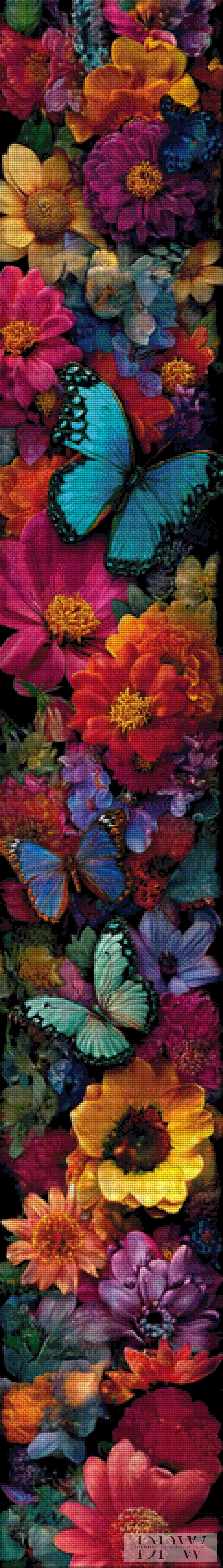 Schmetterlingsparadies by theA.art 30x210cm mit 320 Farben DPW-1652