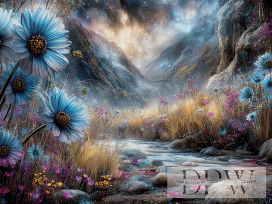 Wildblütenparadies by Elly_A.I  100x75cm mit 250 Farben DPW-1656