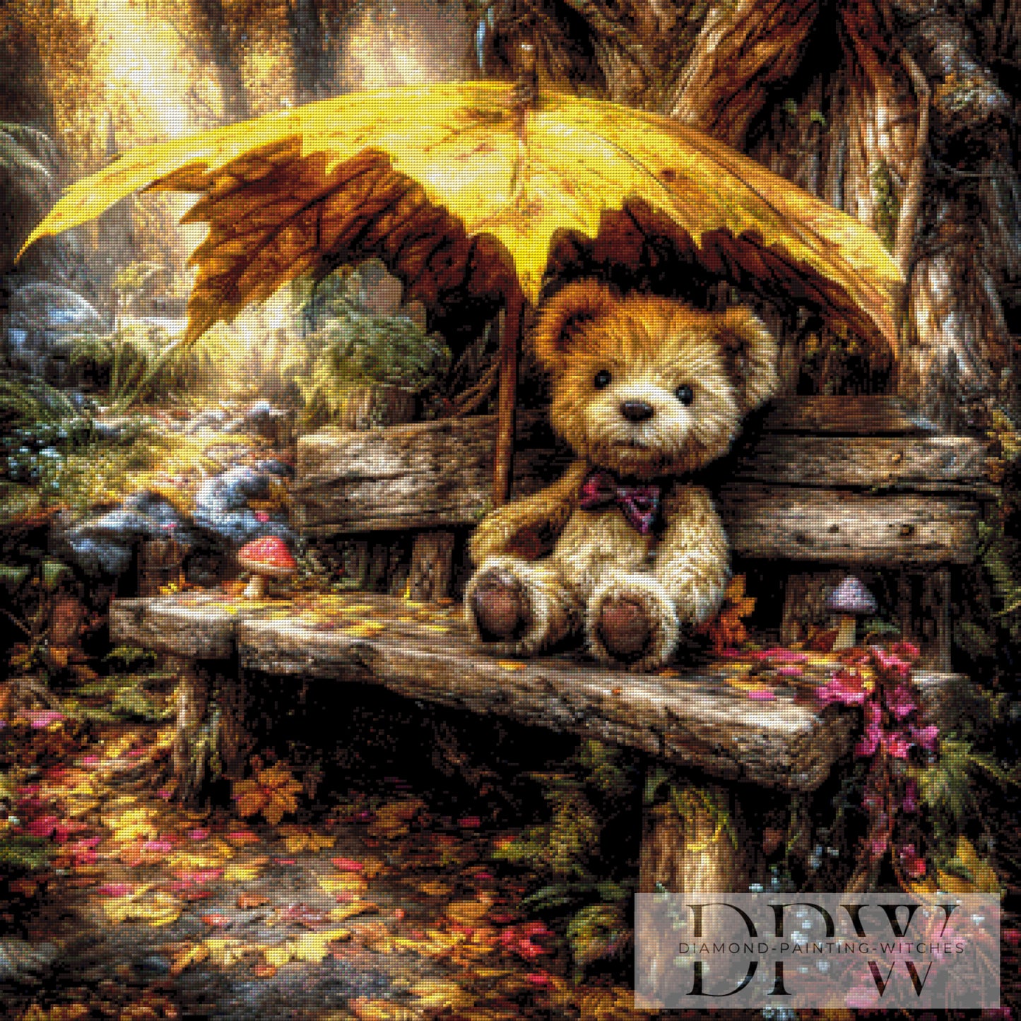 Lost Teddy by Casalla Vendetta 90x90cm mit 270 Farben DPW-1806