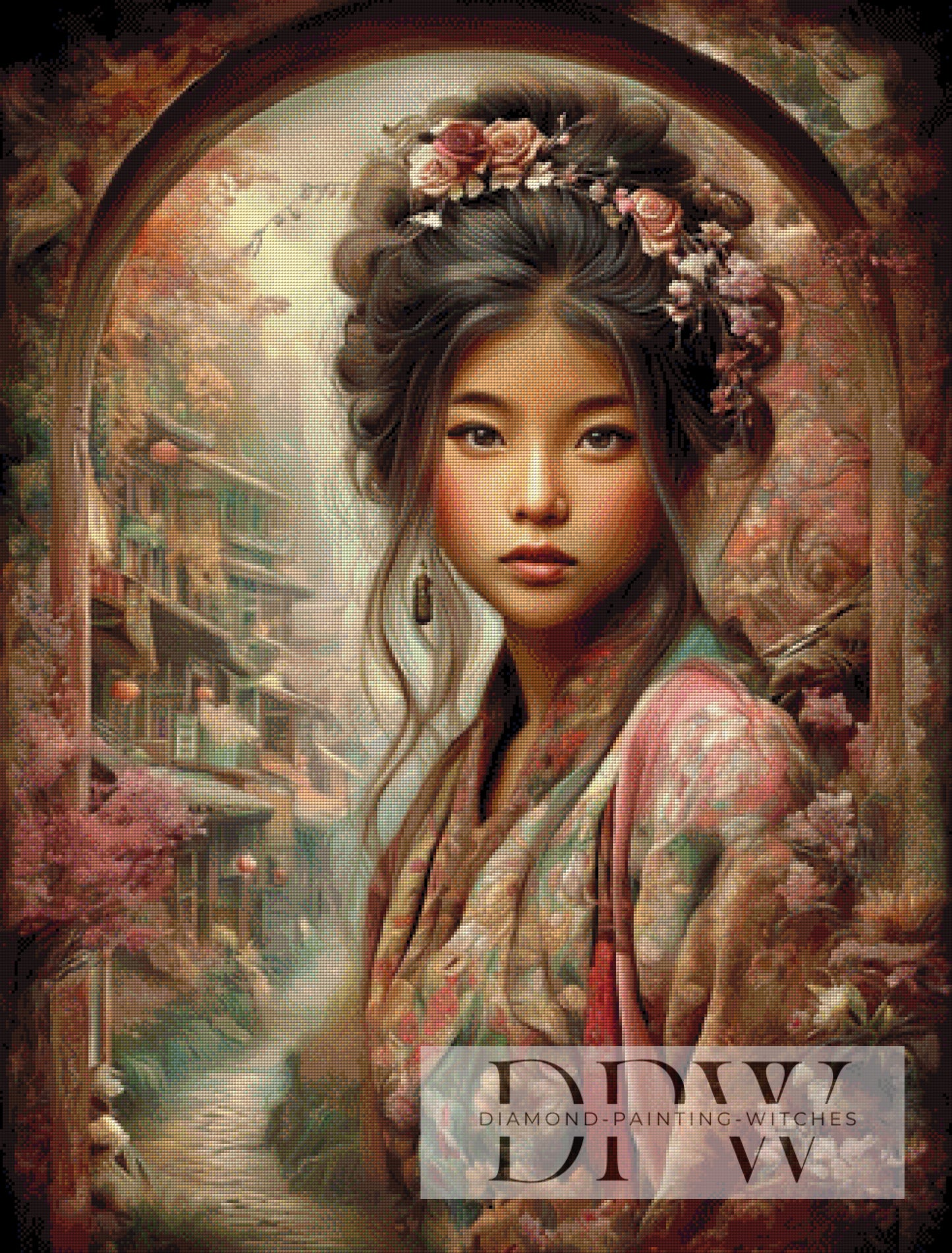 Japan Style Anno by CleoDora 80x105cm mit 160 Farben DPW-1827