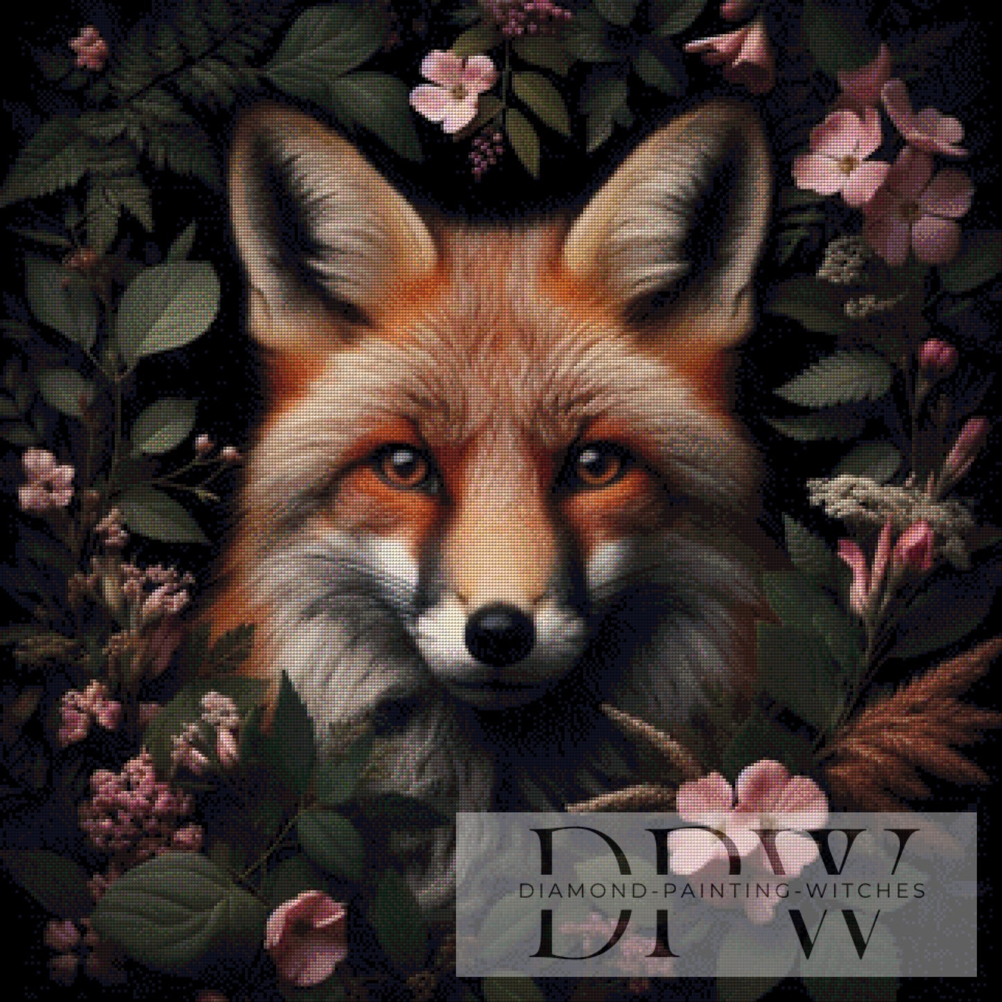 Fuchsblick by DIYnamite 80x80cm mit 130 Farben DPW-1828