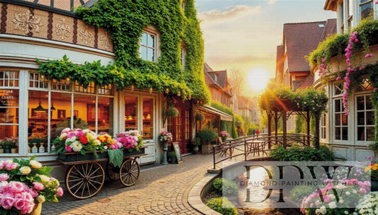 Altstadtflair by CreatiVart, 140x80cm mit 340 Farben DPW-1833