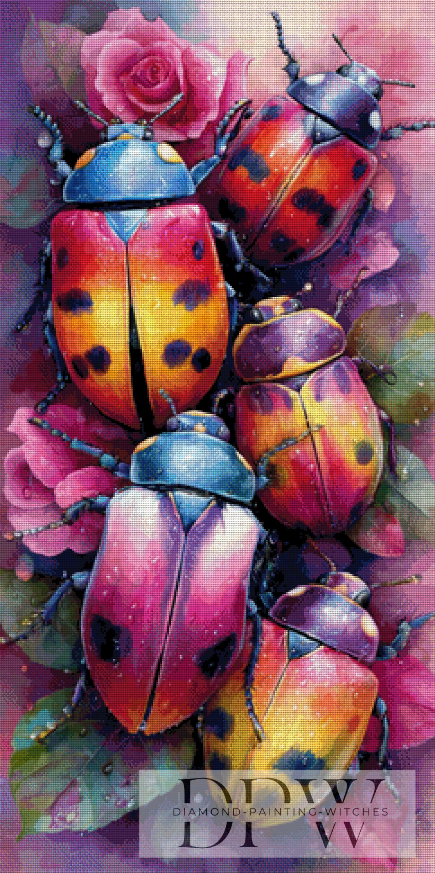 Käferzeit by QN 60x120cm mit 340 Farben DPW-1888