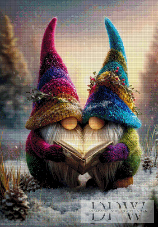 Wichteln bildet by QN, 70x100cm mit 300 Farben DPW-190