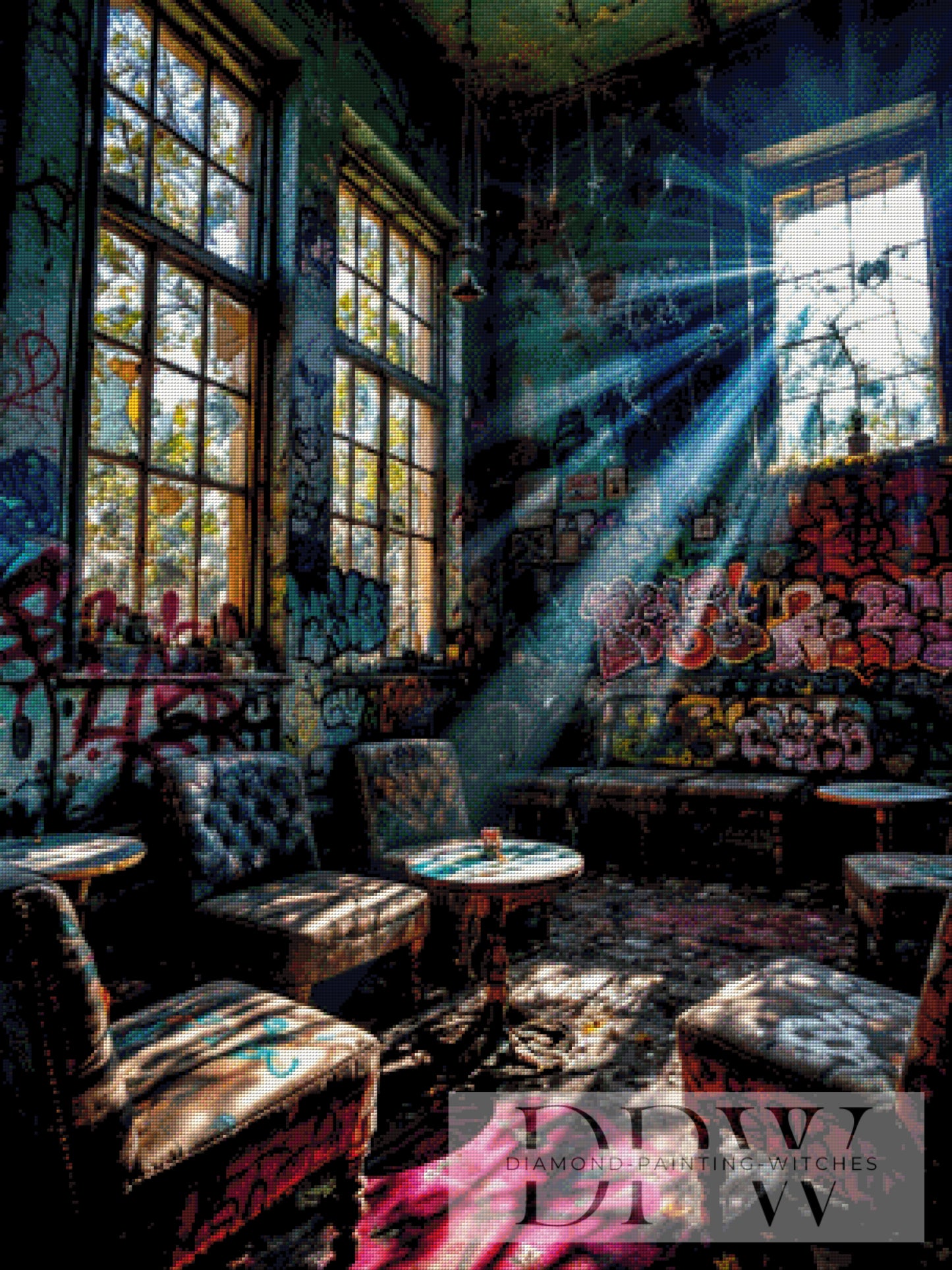 Lost Treffpunkt by QN 75x100cm mit 330 Farben DPW-1918