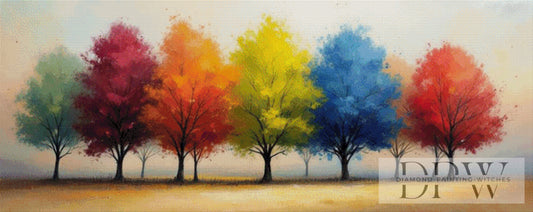 Arbres Colorés by QN 150x60cm mit 320 Farben DPW-1923