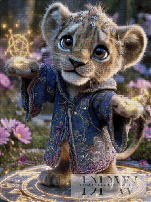 Zauberlöwe by Elly_A.I 75x100cm mit 190 Farben DPW-1930