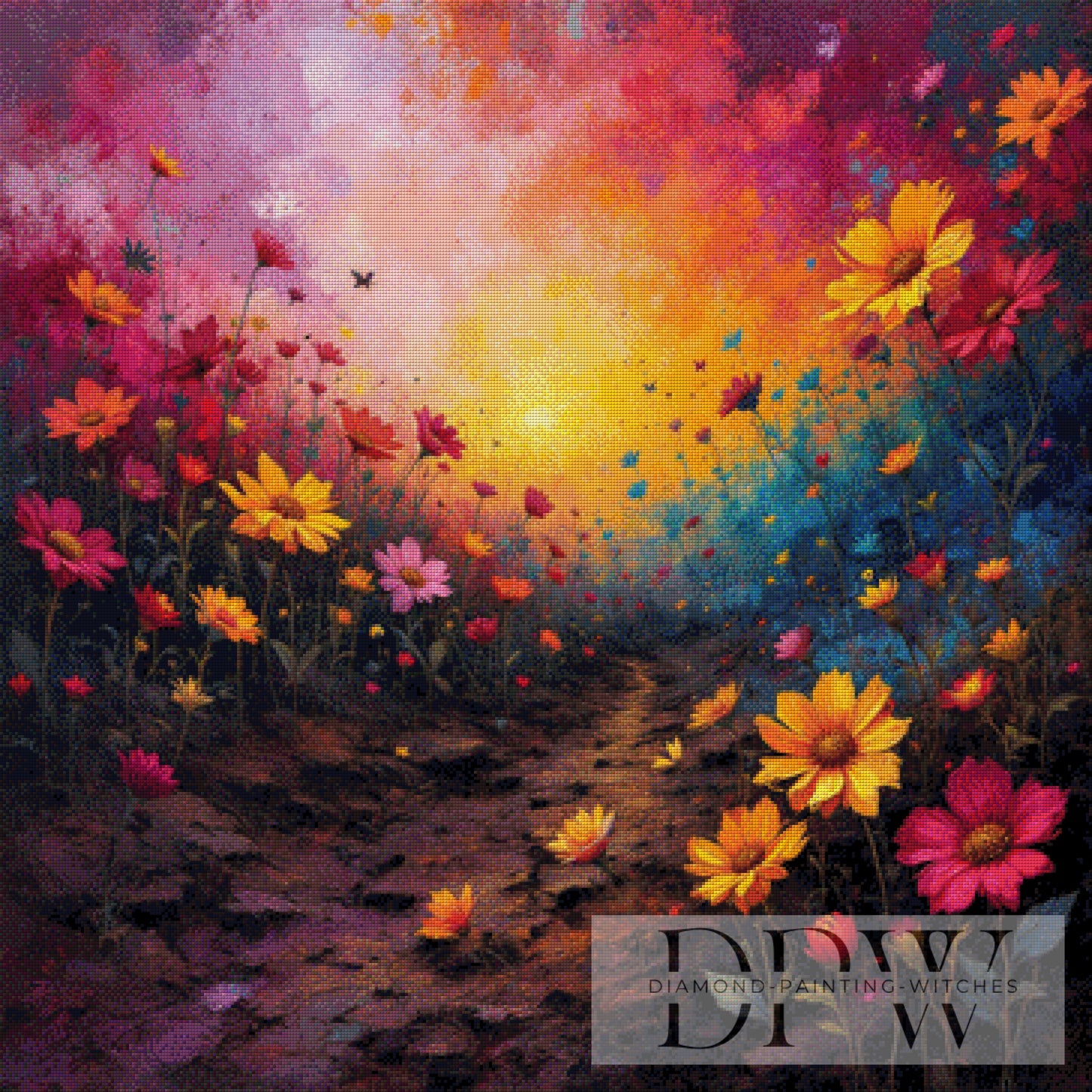 Farbexplosion by QN 90x90cm mit 290 Farben DPW-1948