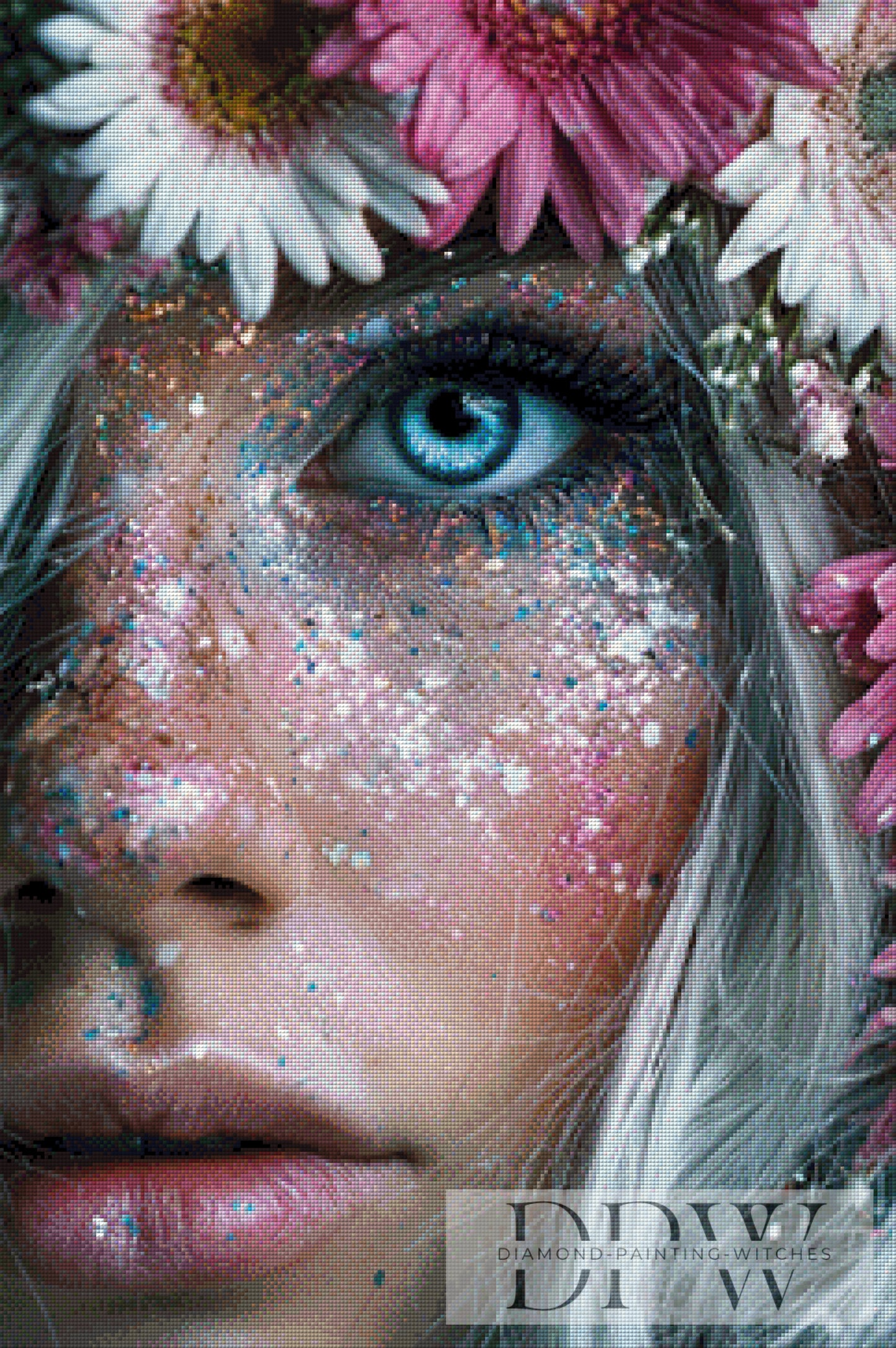 Glitter Gwendoline by Sunshine 60x90cm mit 200 Farben DPW-195