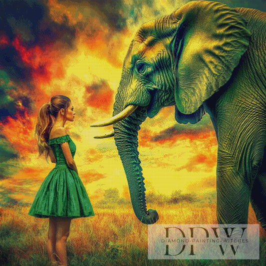 Wildlife moment by theA.art 90x90cm mit 180 Farben DPW-1968