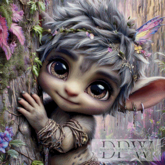 Baumfreund by Sweet_Loco_AI 80x80cm mit 210 Farben DPW-1969