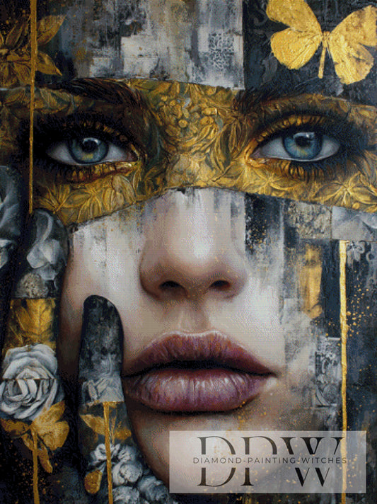 Yellow Woman by Elly_A.I 90x120cm mit 160 Farben DPW-2018