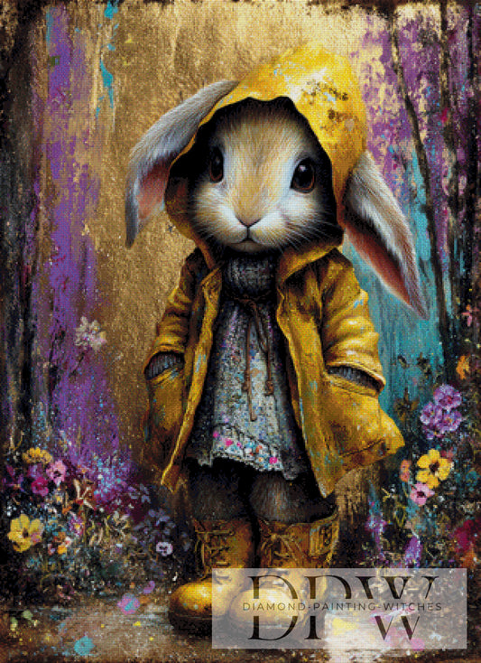 Yellow Bunny by Elly_A.I 80x110cm mit 290 Farben DPW-2019