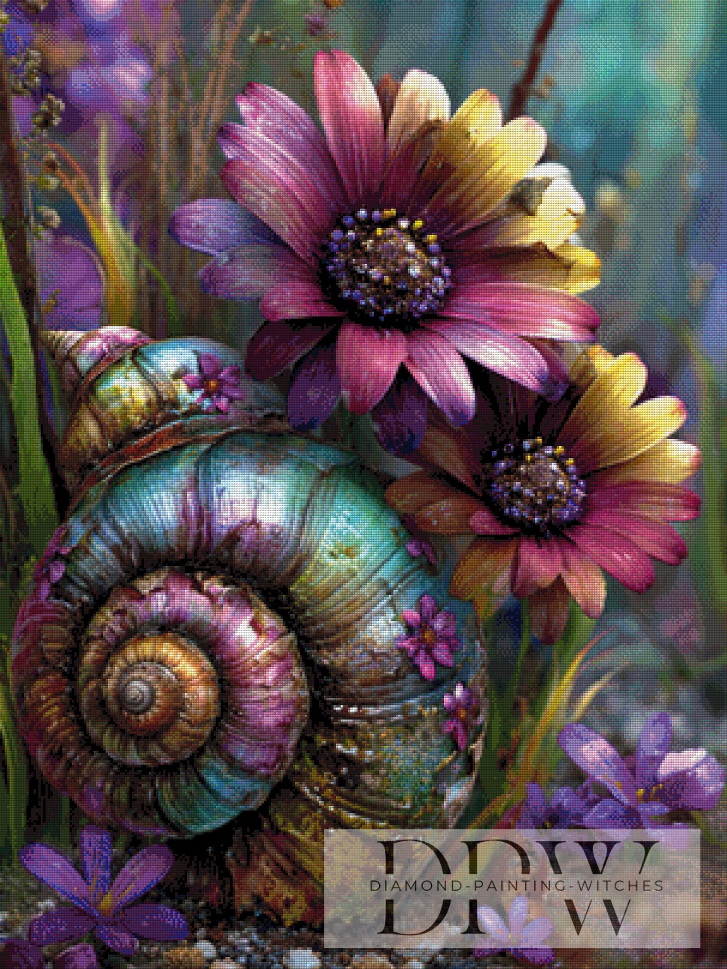 Seashellflowers by CreatiVart 75x100cm mit 333 Farben DPW-2039
