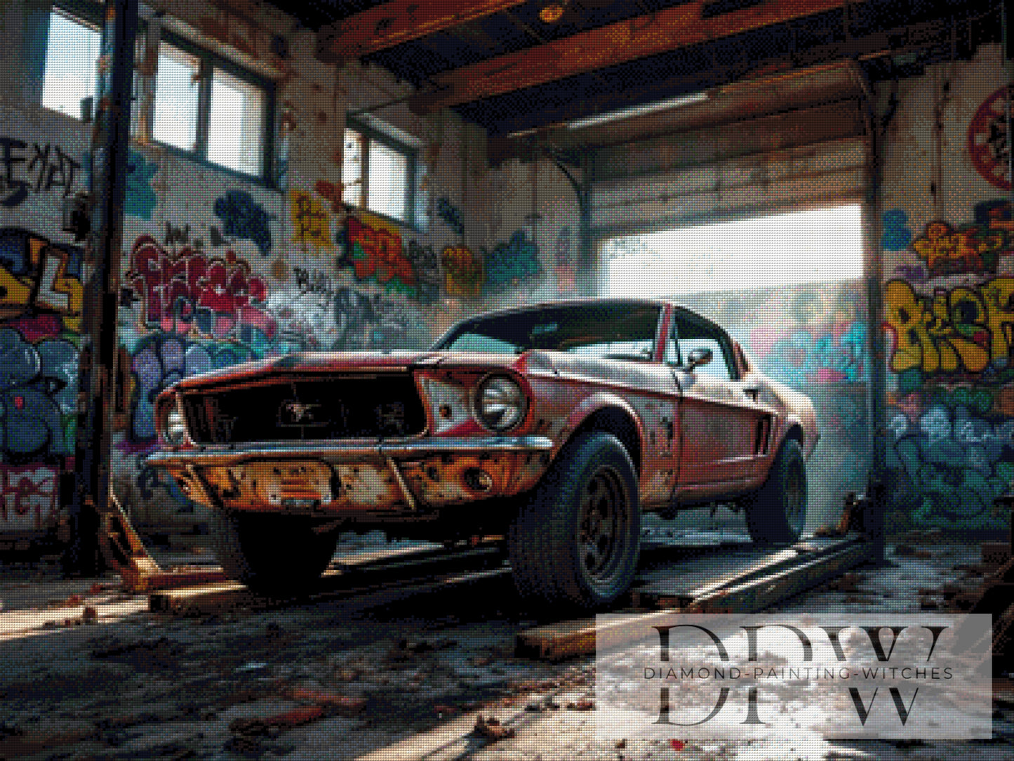 Lost Auto by QN 100x75cm mit 210 Farben DPW-2051