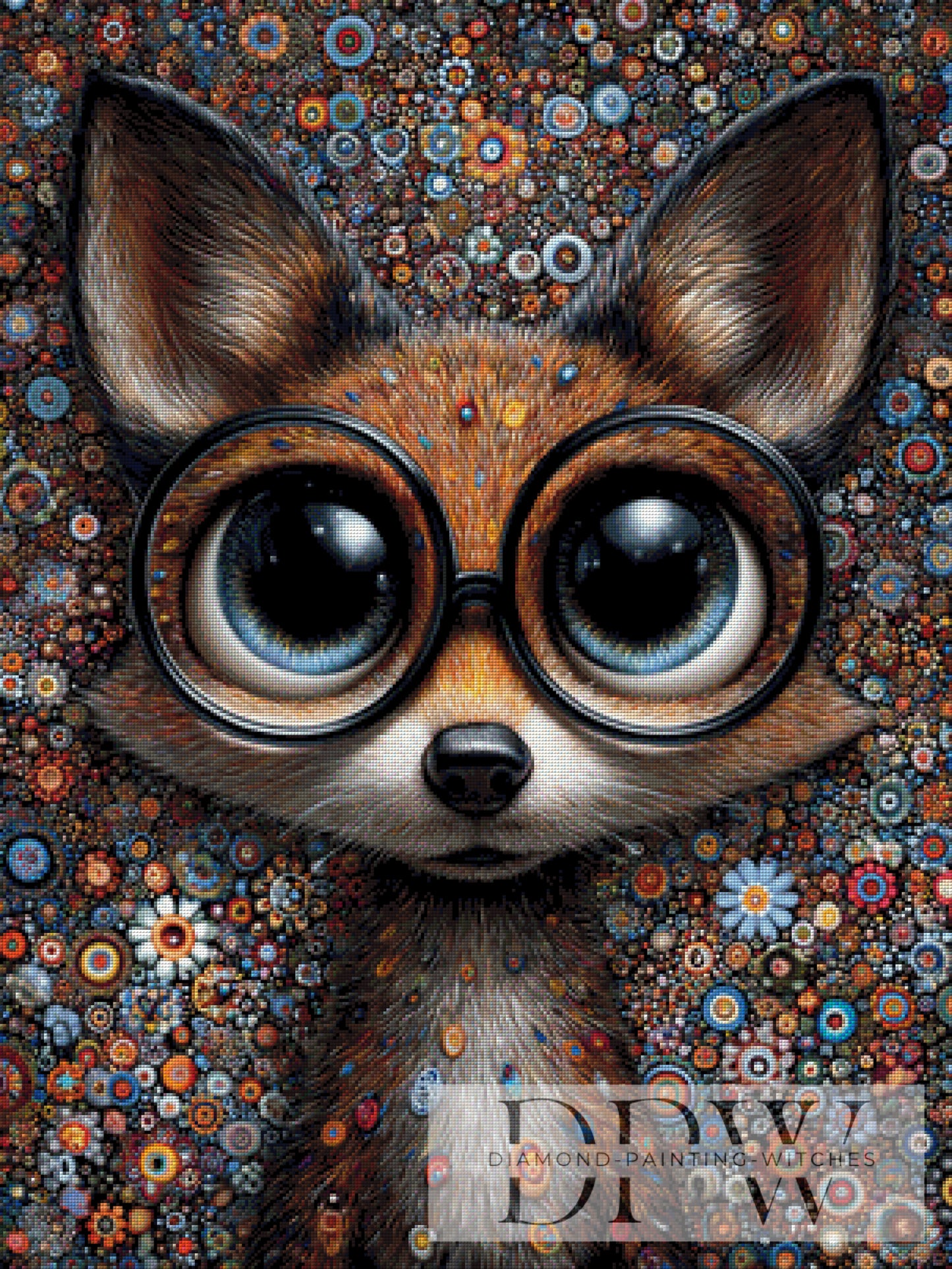 Der schlaue Fuchs by Elly_A.I 75x100cm mit 290 Farben DPW-2059