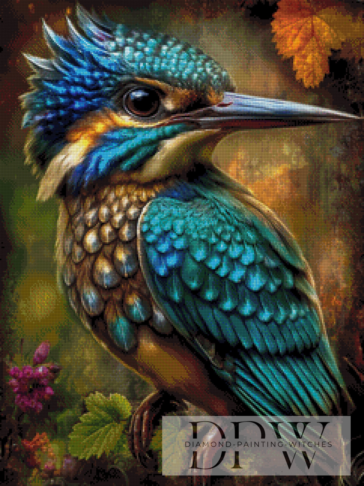 Sapphire wing by Casalla Vendetta 60x80cm mit 240 Farben DPW-2073