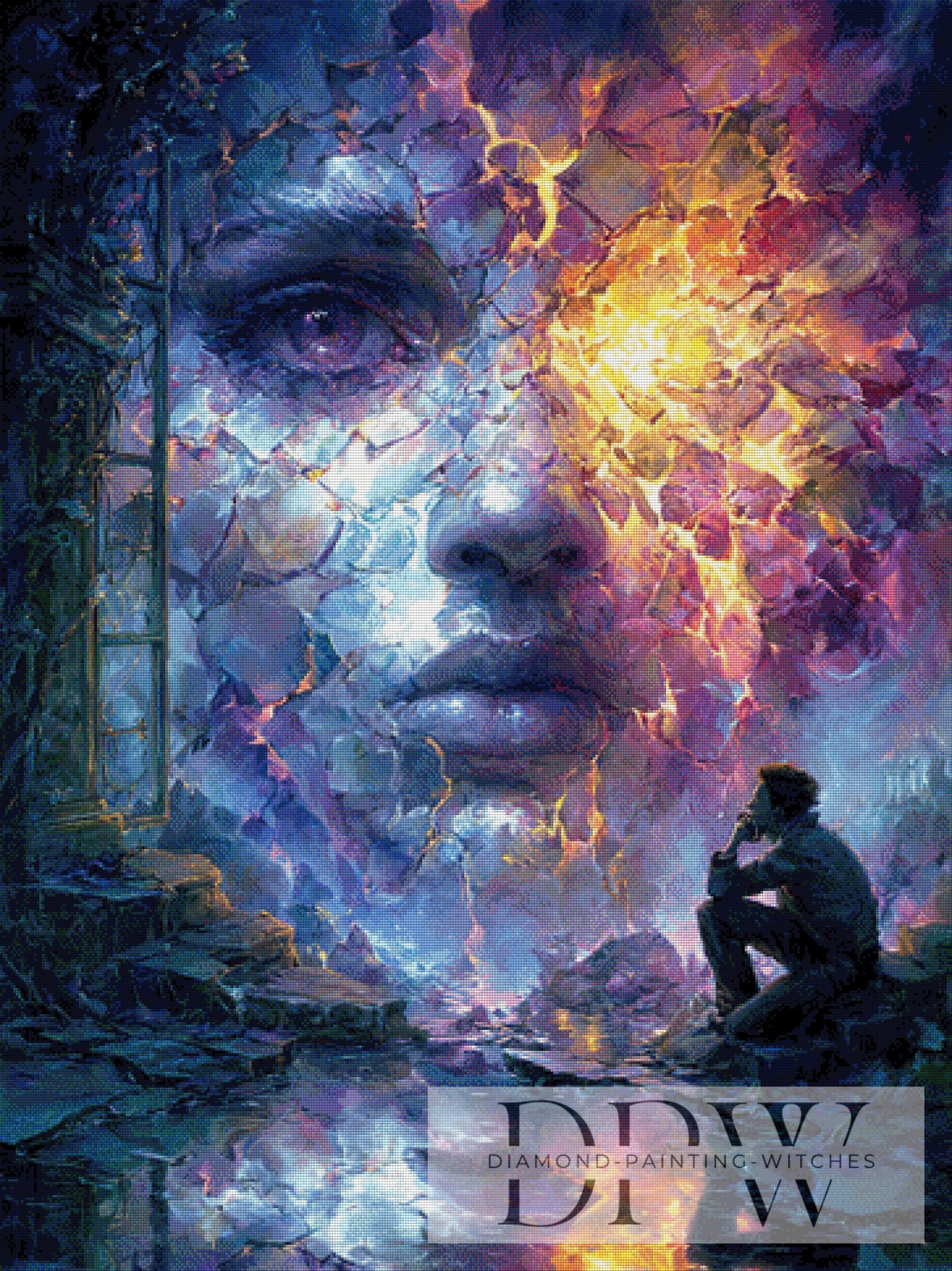 Auf der anderen Seite by Artifey, 90x120cm mit 260 Farben DPW-2078