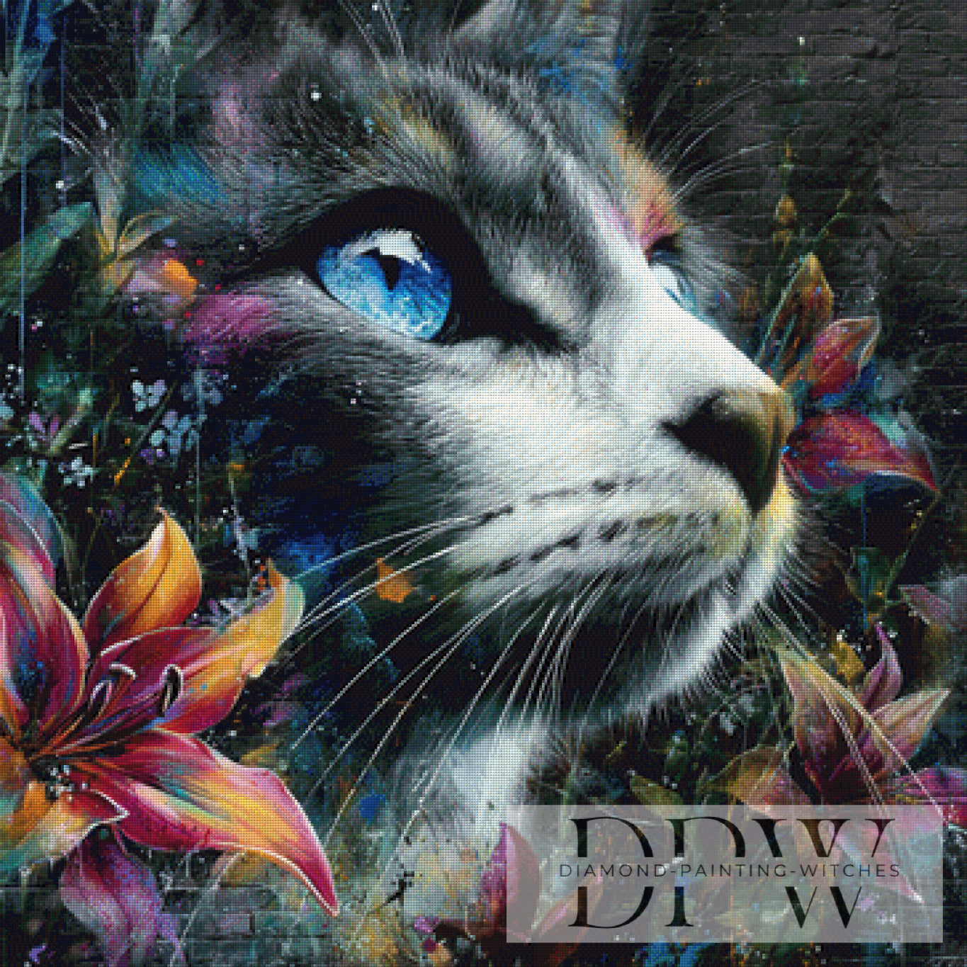 Lilly by Morrigan 90x90cm mit 300 Farben DPW-2085
